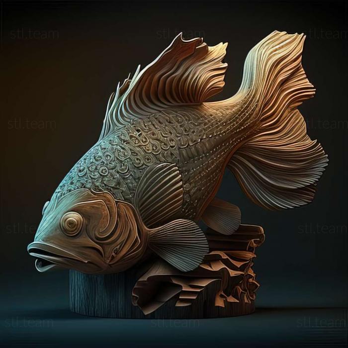 3D model Kallicht fish (STL)